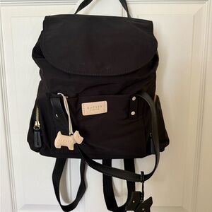 RADLEY LONDON Black Backpack with Dog Charm